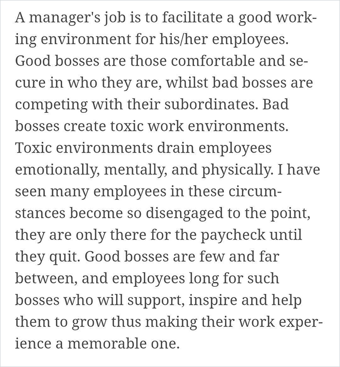 Person Explains How You Can Spot A Bad Boss Or Manager By Looking For These 10 Things Person Explains How You Can Spot A Bad Boss Or Manager By Looking For These 10 Things