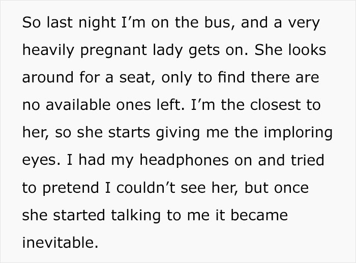 Guy Shares His Reasoning Behind Refusing To Give A Pregnant Lady His Bus Seat, People Are Not Convinced Guy Shares His Reasoning Behind Refusing To Give A Pregnant Lady His Bus Seat, People Are Not Convinced