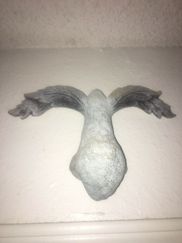 This Is A Nose. With Eye Brows. Found At The Thrift Store And Had To Have It. Hangs Over My Door