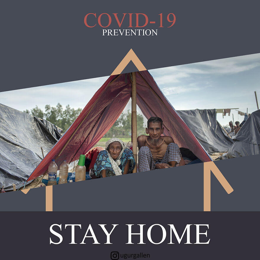 I Show The Contrast Between The Two Worlds That We Currently Live In By Combining Photos