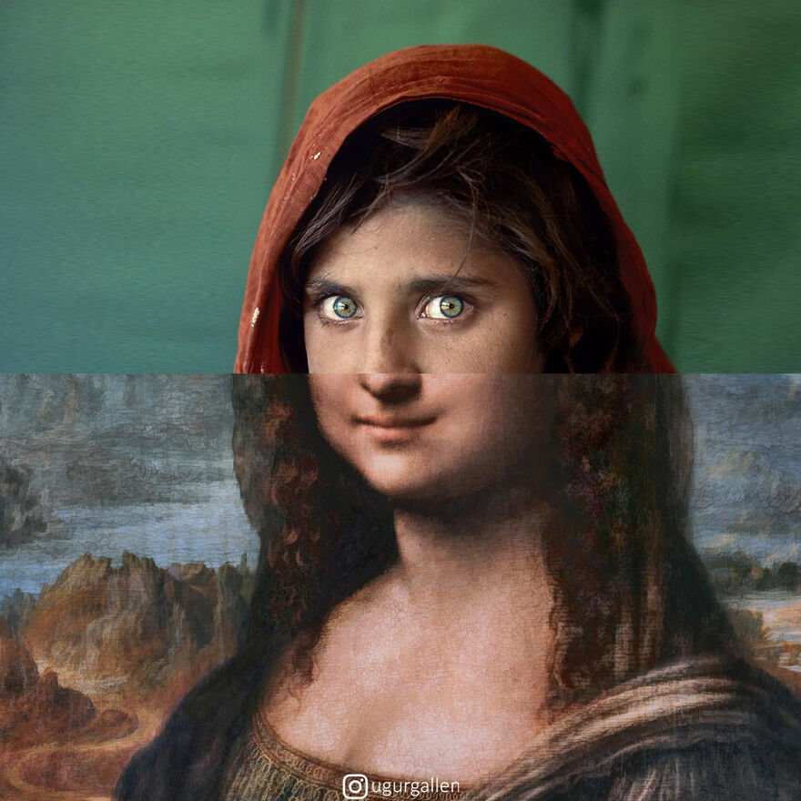 I Show The Contrast Between The Two Worlds That We Currently Live In By Combining Photos