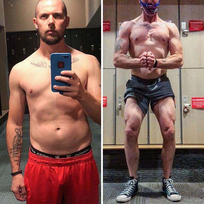 Fast Forward 2 Years And I’m At 186 Lbs With A Completely Different Look. That’s 2 Years Of Building