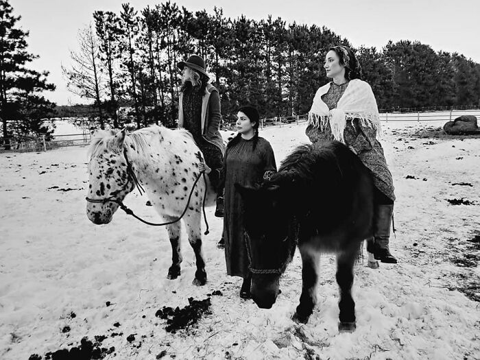 The Trek To Town Is Less Treacherous With The Aide Of Our Trusted Ponies