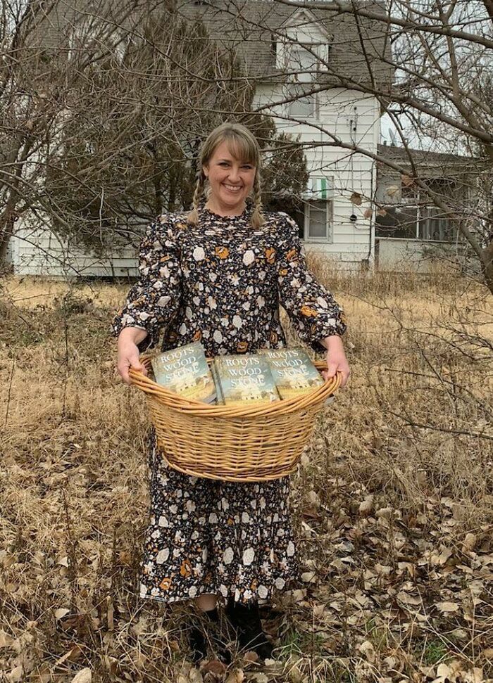 When There's A Viral Trend Of Photographing Yourself Wearing Target's Inexplicable Pioneer Dress Doing Pioneer-Type Things And Your Upcoming Book Features Pioneer Characters, Well...sometimes The Marketing Universe Lays An Easy Pitch Right Over The Plate For You