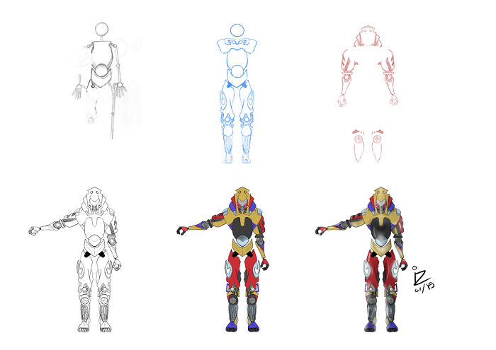 Ballz, That Is His Name Cause I Started Drawing With A Series Of Balls, And Just Never Changed It.