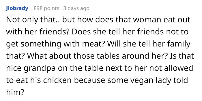 Person Starts A Debate Online After Their Vegan Coworker Asks Them To Eat Burger Outside Person Starts A Debate Online After Their Vegan Coworker Asks Them To Eat Burger Outside