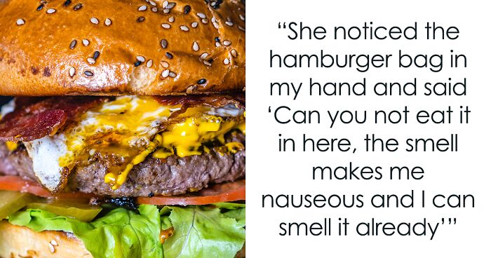 Person Starts A Debate Online After Their Vegan Coworker Asks Them To Eat Burger Outside