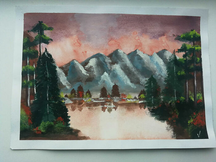 Not An Artist, But Had A Fun Time Chilling With Bob Ross