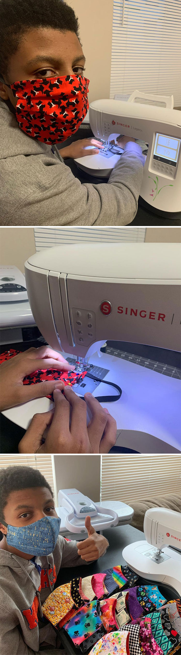 Today I Am Working On Creating Surgical Masks To Donate Since The Hospitals Have A Shortage On Masks