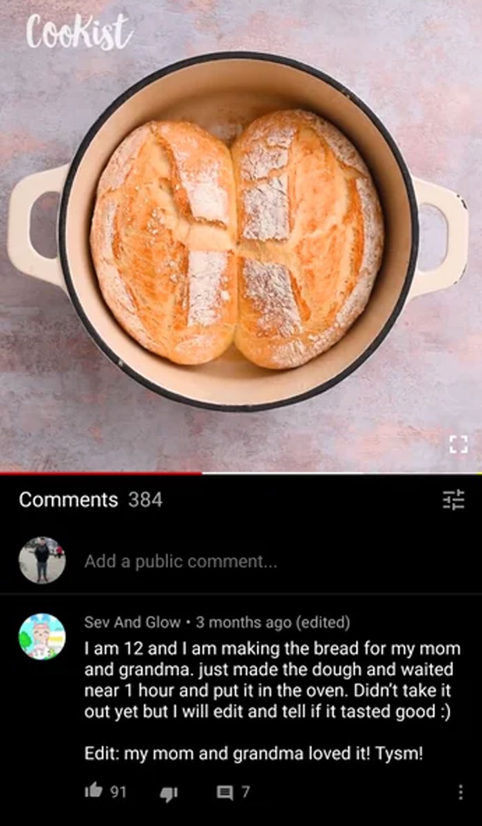 This Kid On A "How To Make Bread" Video