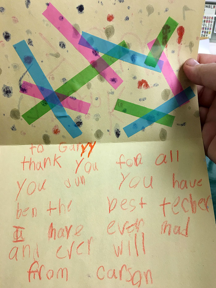 I Taught A Beginner Guitar Class At A Youth Music Camp Last Week. This Kid Was Very Hard On Himself. Even A Few Tears. He Crushed That Performance Though