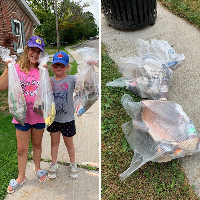 My Kids Wanted To Clean Our Walking Path In Ontario, Canada