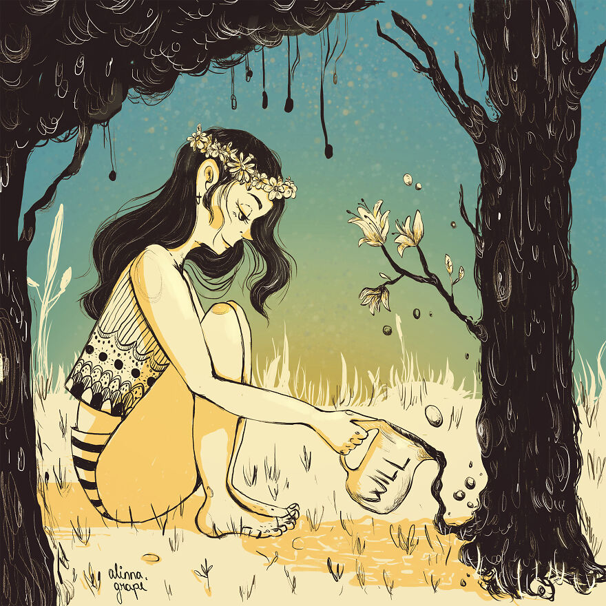 I Made Digital Illustrations Inspired By Inner Growth