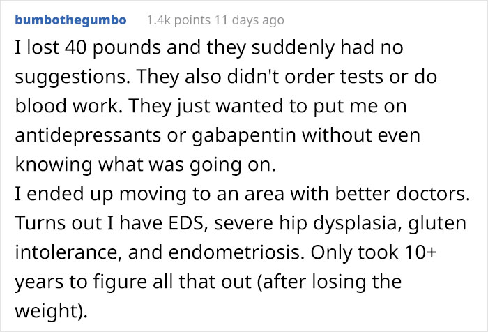 Woman Loses 75 Pounds So Doctors Would Stop Blaming Her Symptoms On Weight And Finally Give Her A Diagnosis Woman Loses 75 Pounds So Doctors Would Stop Blaming Her Symptoms On Weight And Finally Give Her A Diagnosis