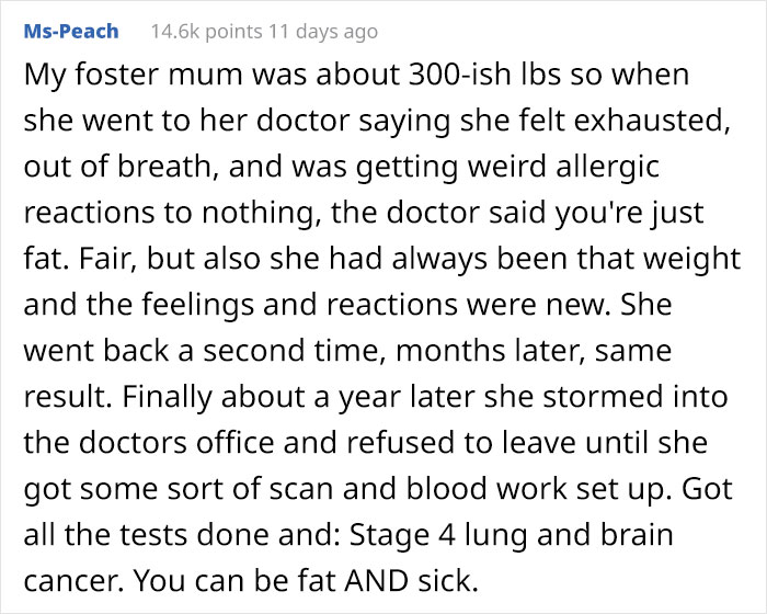 Woman Loses 75 Pounds So Doctors Would Stop Blaming Her Symptoms On Weight And Finally Give Her A Diagnosis Woman Loses 75 Pounds So Doctors Would Stop Blaming Her Symptoms On Weight And Finally Give Her A Diagnosis