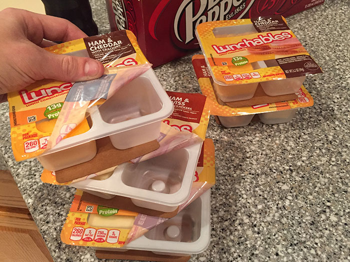 My Brother Ate The Ham Out Of All 5 Lunchables And Put Them Back In The Refrigerator