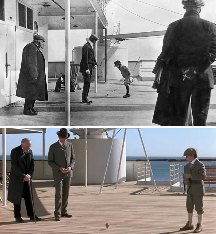 the boy playing with a top