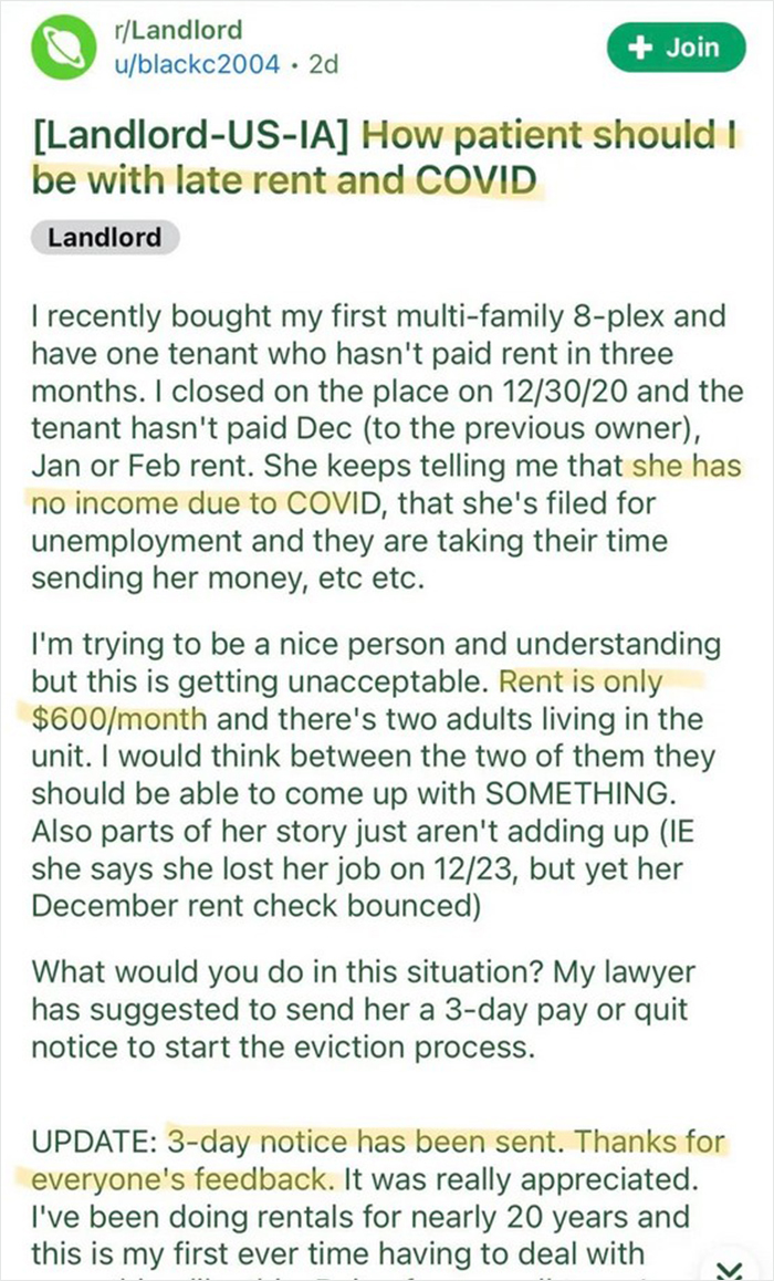 Made The Mistake Of Checking Out R/Landlords To See If It’s As Bad As I Expected. It’s Worse