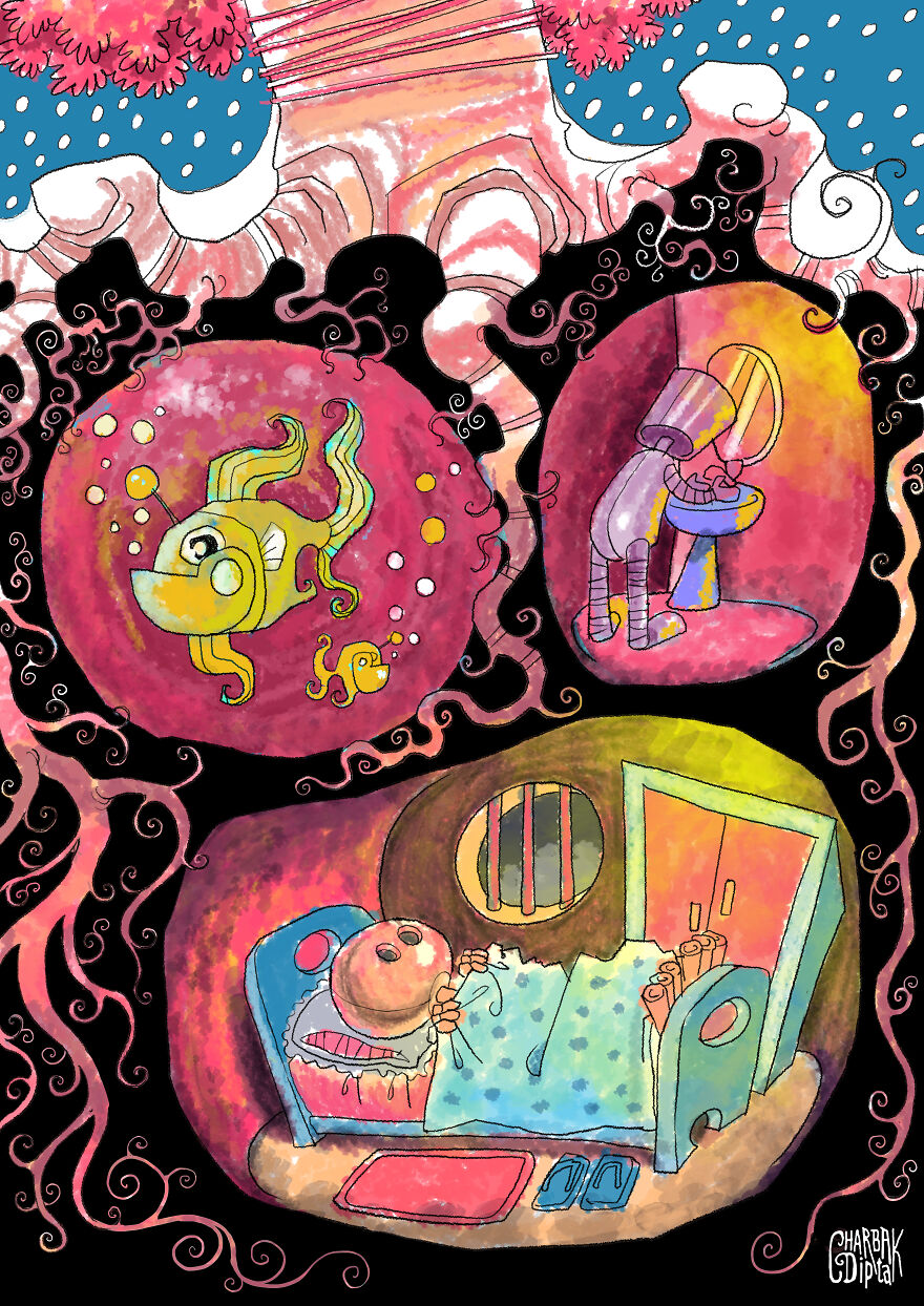 My Robot Illustration Series (10 Pics)