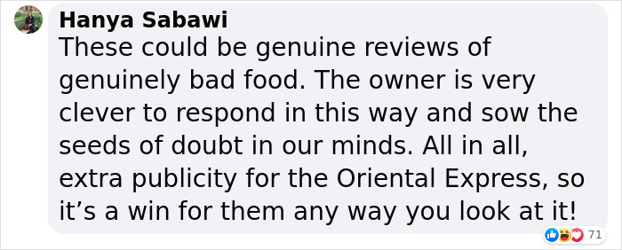 Chinese Takeaway Goes Viral For Its Savage Replies To Bad Customer Reviews