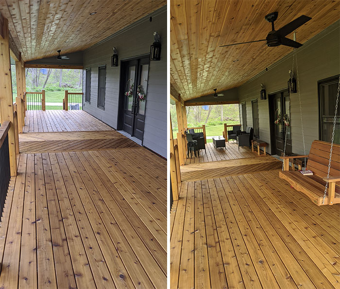 Cedar Porch I Built A Couple Years Back For Our New House