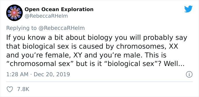 Biology Professor Explains What “Biological Sex” Really Means, Starts A Heated Debate On Twitter Biology Professor Explains What “Biological Sex” Really Means, Starts A Heated Debate On Twitter