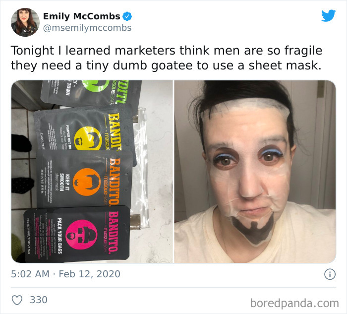 Must Be Manly Even While Sheet Masking