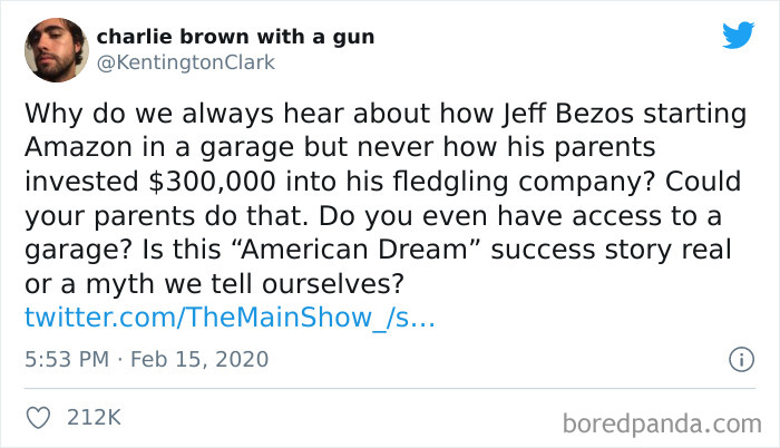 There's No Such Thing As The "American Dream". They Just Want Us All To Believe It Could "Happen To Us" While Every System Is Designed To Keep Poor People Poor And Rich People Rich.