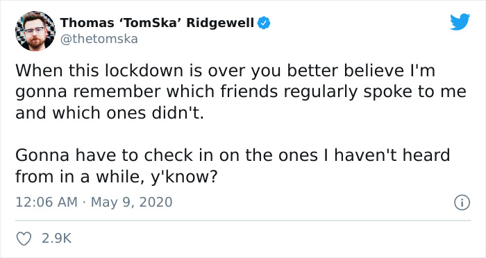 Gonna Remember Who Spoke To Me And Who Didn’t