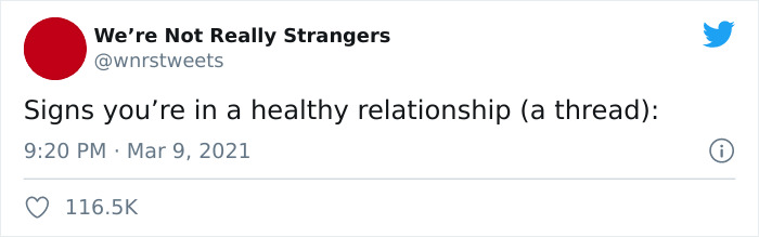 Here Are 11 Indications Of A Healthy Relationship According To This Viral Tweet Here Are 11 Indications Of A Healthy Relationship According To This Viral Tweet