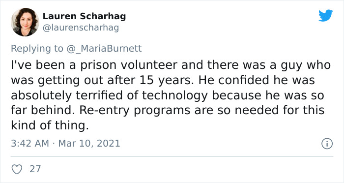 Lawyer Shared A Story Of Her Client Struggling To Catch Up With Modern Technology After 30 Years In Prison Lawyer Shared A Story Of Her Client Struggling To Catch Up With Modern Technology After 30 Years In Prison