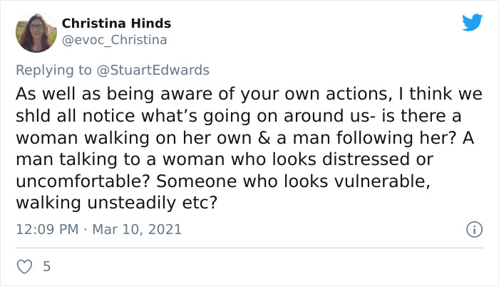 Men Are Questioning How They Can Help Women Feel Safer After The Tragic Disappearance Of Sarah Everard Men Are Questioning How They Can Help Women Feel Safer After The Tragic Disappearance Of Sarah Everard