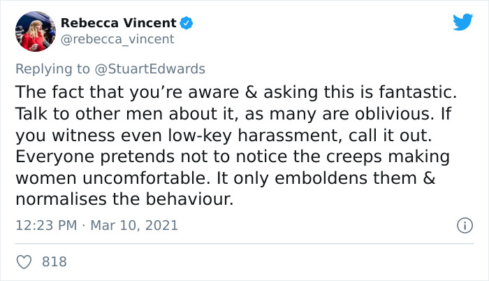 Men Are Questioning How They Can Help Women Feel Safer After The Tragic Disappearance Of Sarah Everard