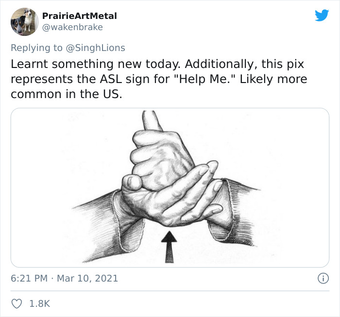 People Are Spreading Awareness About A Recently Created Hand Signal That Can Be Used To Indicate To Others You’re Under Threat People Are Spreading Awareness About A Recently Created Hand Signal That Can Be Used To Indicate To Others You’re Under Threat