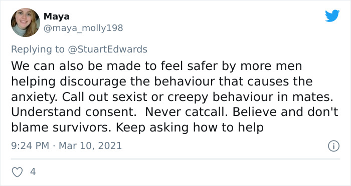 Men Are Questioning How They Can Help Women Feel Safer After The Tragic Disappearance Of Sarah Everard