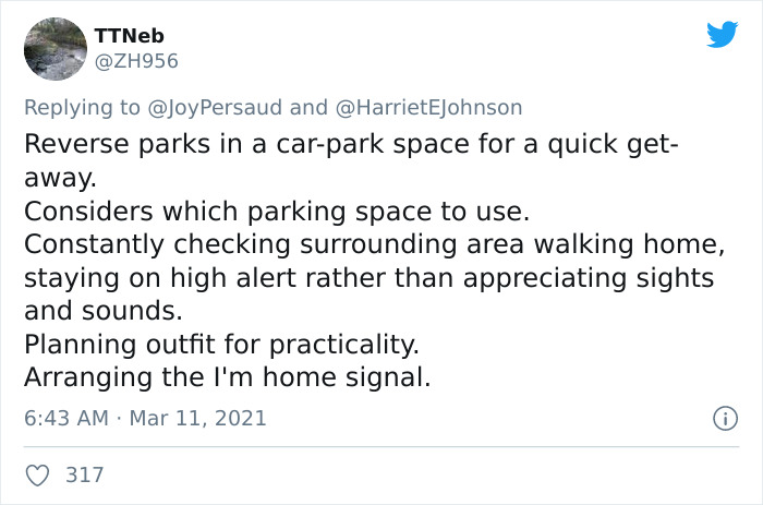 Women Post What's On Their Mental Checklist To Feel Safe, And It's Horrific That All Women Relate To It