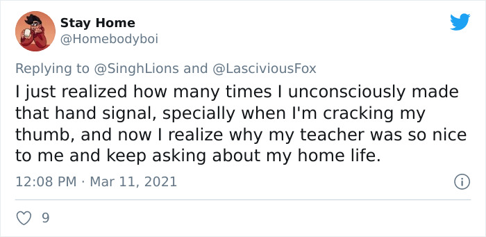 People Are Spreading Awareness About A Recently Created Hand Signal That Can Be Used To Indicate To Others You’re Under Threat People Are Spreading Awareness About A Recently Created Hand Signal That Can Be Used To Indicate To Others You’re Under Threat