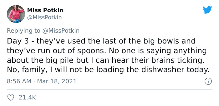 Woman Stops Doing Chores, Sees How Long Her Family Will Last Until They Do It Themselves Woman Stops Doing Chores, Sees How Long Her Family Will Last Until They Do It Themselves