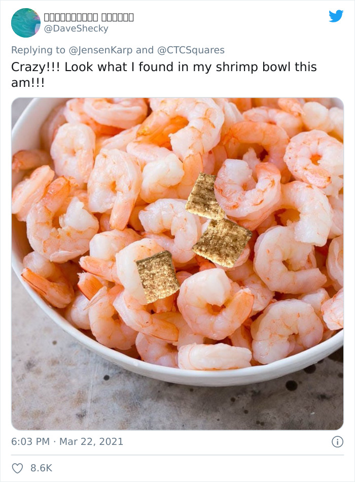 Person Finds Shrimp Tails In His Cinnamon Crunch Cereal, The Company Says It’s Just ‘Sugar’, People React With Memes Person Finds Shrimp Tails In His Cinnamon Crunch Cereal, The Company Says It’s Just ‘Sugar’, People React With Memes