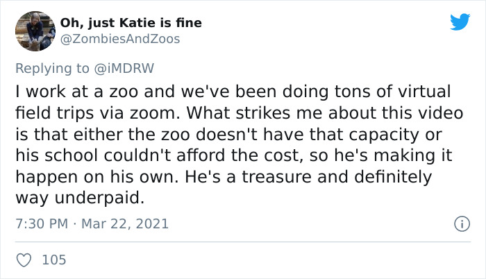 Kindergarten Teacher&rsquo;s Virtual Field Trip To The Zoo Is Melting People&rsquo;s Hearts