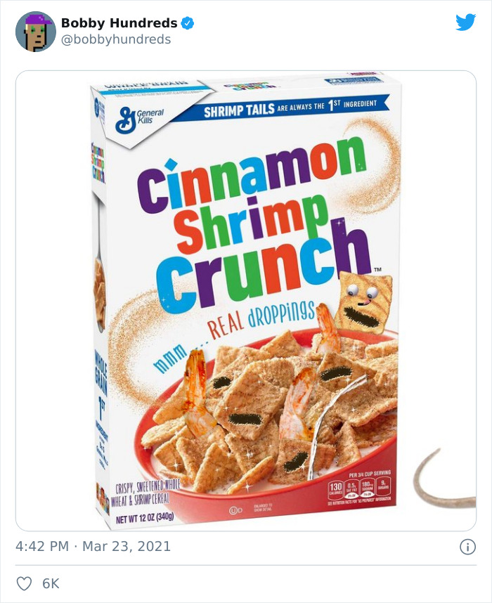 Person Finds Shrimp Tails In His Cinnamon Crunch Cereal, The Company Says It’s Just ‘Sugar’, People React With Memes Person Finds Shrimp Tails In His Cinnamon Crunch Cereal, The Company Says It’s Just ‘Sugar’, People React With Memes