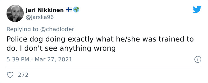 'He Did What He Was Taught': Police Dog Bites A Cop Who Brutalized A Protestor