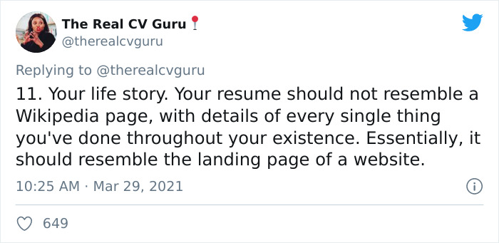 Career Strategist Lists 16 Things That No Longer Belong In Today's CVs Career Strategist Lists 16 Things That No Longer Belong In Today's CVs