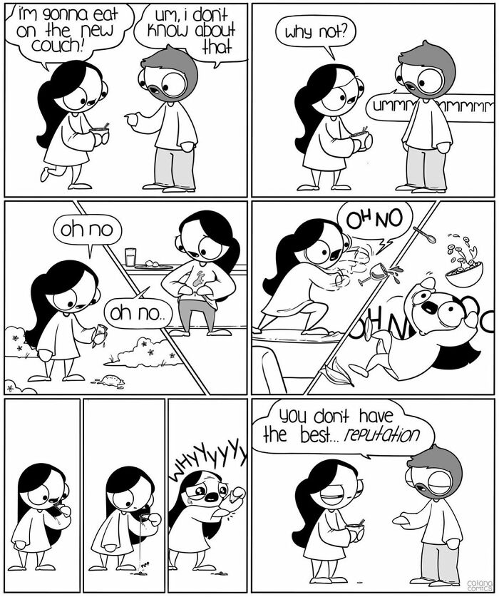 Girlfriend Secretly Illustrates Everyday Life With Her Boyfriend, He Uploads Comics Online And They Go Viral (New Pics)