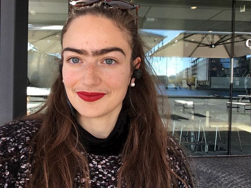 Woman Refuses To Shave Moustache Or Unibrow And Instead Embraces It Woman Refuses To Shave Moustache Or Unibrow And Instead Embraces It