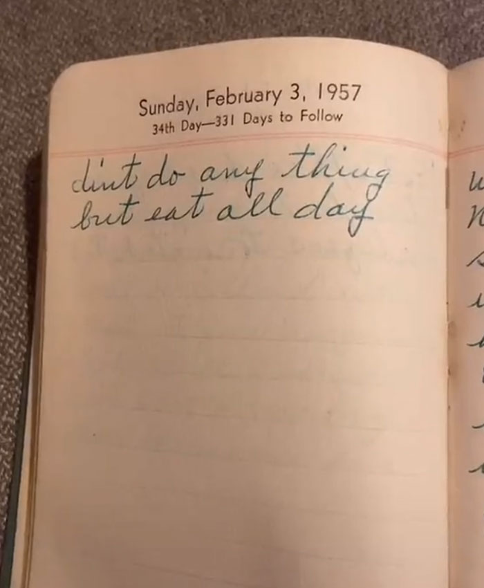 Diary From 1957 Found In Thrift Store Shows What A Housewife&rsquo;s Life Was Like Back Then (Updated)