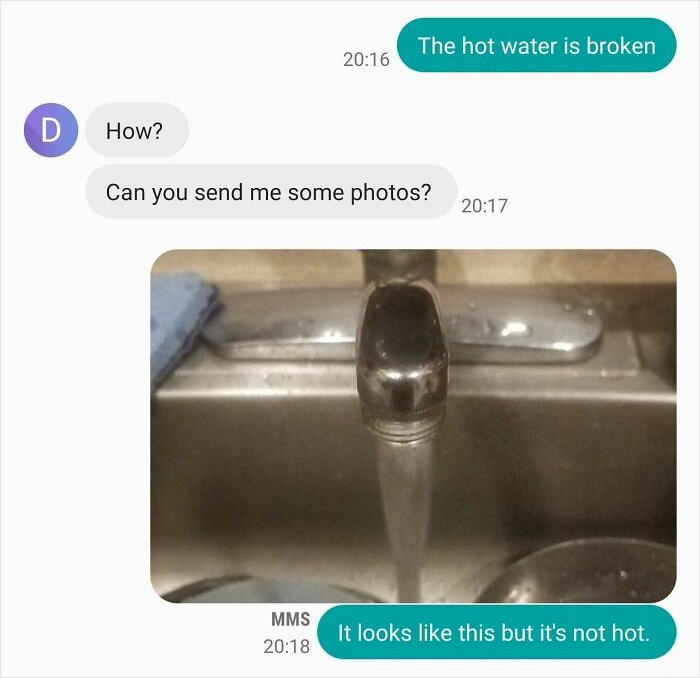 Landlord Would Like Picture Proof The Hot Water Isn’t Working