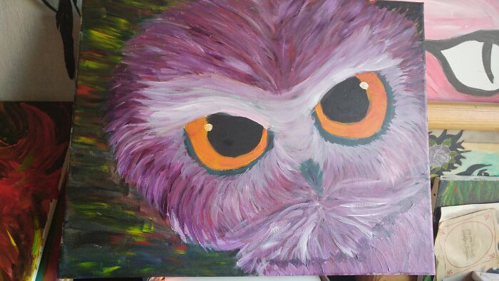 My Owl Painting :)