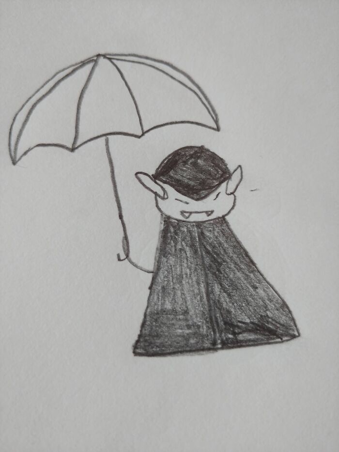 I Don't Have A Name For Him Yet, He's A Vampire.