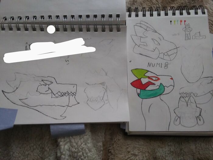 This Character Remake I Did. Left 2020 Right 2018